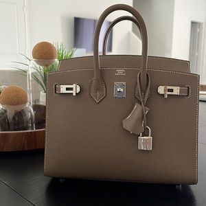 Epsom Birkin Sellier 25 Etoupe